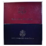 U.S. PROOF COMMEM SILVER DOLLAR LOT: