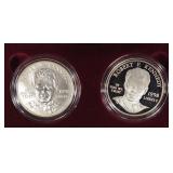 1998 KENNEDY 2 PIECE COMMEM SET, PROOF & UNC