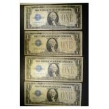 4-1928 SILVER CERTIFICATES  "FUNNY BACK NOTES"