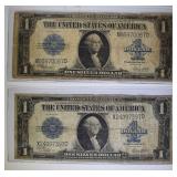 2-CIRC 1923 $1.00 SILVER CERTIFICATES