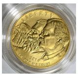 2016 -W NATIONAL PARK SERVICE UNC $5.00 GOLD