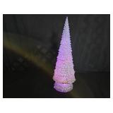 Acrylic Silver Glitter LED Christmas Tree