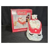 Coca Cola "Polar Bear Downhill" Cook Jar by Gibson