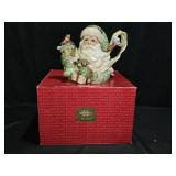 Fitz & Floyd Ceramic Old World Saint Nick Teapot