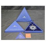 2002 Swarovski Annual Christmas Snowflake Ornament