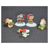 5 Peanuts Snoopy Woodstock Charlie Brown Ornaments
