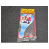 NEW Vintage Santa Claus Paddle Ball