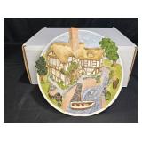Signed David Winter Cottages On The Riverbank