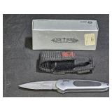 Boker Top Lock II Folding Drop Pt Combo Auto Knife