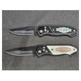2 Harley Davidson Collectible Folding Auto Knives