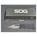 SOG AC79-BX Folding Drop Point Pocket Knife