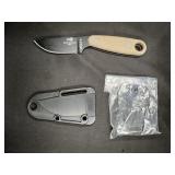 Essee Izula II Black Fixed Black Blade Knife