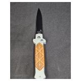 Frank B Folding Auto Spear Point Knife