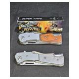2 Super Knives N003: Manual Folding Pocket Knives