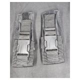 2 New Black Woven Nylon Belt Sheath