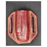 Molded Leather Pancake Sheath for Trapper Style