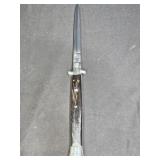 Italian Stiletto Bayonet Folding Auto Knife