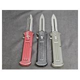 3 Dalton Cupid Clones Auto OTF Dagger Point Knives