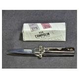 AGA Campolin Drop Point Folding Automatic Knife