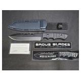 Vtg Brous Blades "The Coroner" Fixed Blade Knife