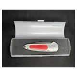 Boker Speed Lock 2 with Red Inlaid Wood Handle