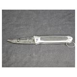 Damascus Look Manual Pocket Knife