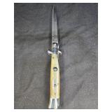 9" Horn Handle Swivel Bolster Marked Maniago