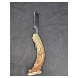 Antler Horn Straight Razor