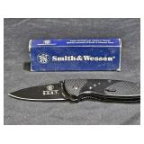 S & W SWSORTB Assisted Folding Combo Edge Knife