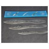 Set of 3 Stainless Steel throwing Knives