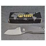 New Hubey KU337 Folding Knife G10 Handles