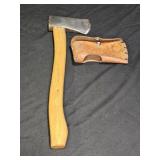 Vintage 3 Dot Marbles Belt Axe #5 with Sheath
