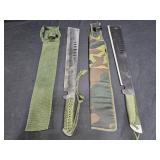 2 Eagle Long Knives with Wrapped Handles