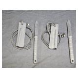 2 ABS Non Metallic Dagger with Lanyard Neck Sheath