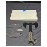 Double Head Zombie Slayer Axe w/ Lanyard & Sheath