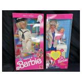 Dr Barbie with Baby & Barbie US Navy Barbie