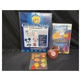 Disney 1959 Limited VHS, Scrapbook, Clock, Buttons