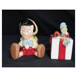 Disney Pinocchio & Jiminy Cricket Salt & Pepper