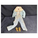 VTG Barbie 5 Pieces Powder Blue Hostess