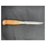 Vintage Finnish Puukko Knife with Leather Sheath