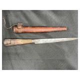 Vintage Berber North African Knife with Sheath