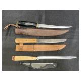 4 Vintage Filet Knives