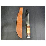 Vintage Marbles Stag Handle Hunting Knife