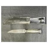 Colonial Prov RI US Navy Fixed Black Blade Knife
