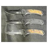 3 New Folding Knives