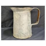 Antique Primitive Copper Pitcher 8" tall