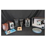 Vintage Brownie Camera & Reel to Reel