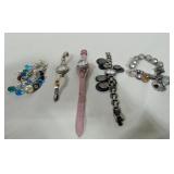 3 watches & 2 Bracelets