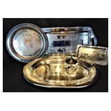 Silver Plate Serving Lot