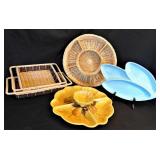 5 Piece Chip & Dip/Cracker Serving Lot